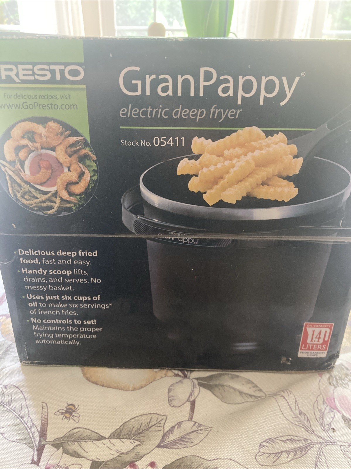 Granpappy Electric Deep Fryer By Presto Brand New In Box Stock No. 05411 Granpappy Electric Deep Fryer By Presto Brand New In Box Stock No. 05411