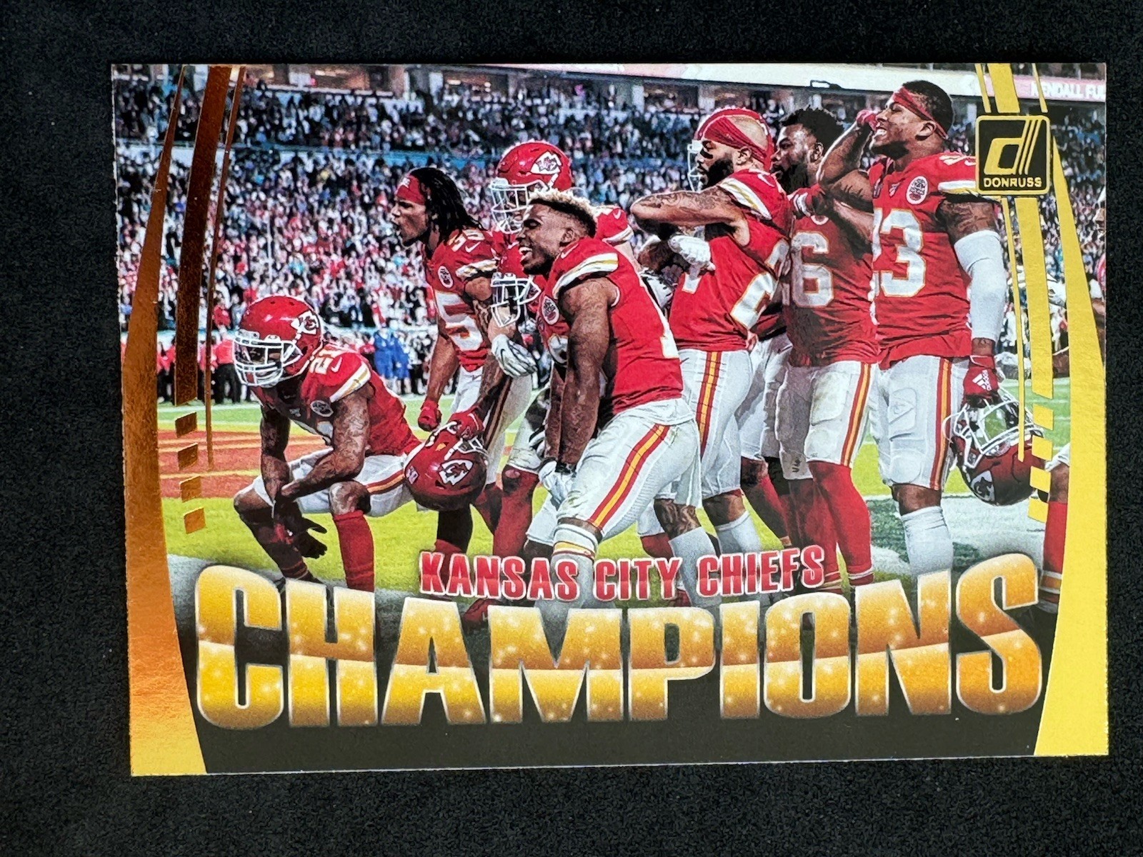 2020 Donruss Champions Kansas City Chiefs #CHAMP-KC Super Bowl Team Celly