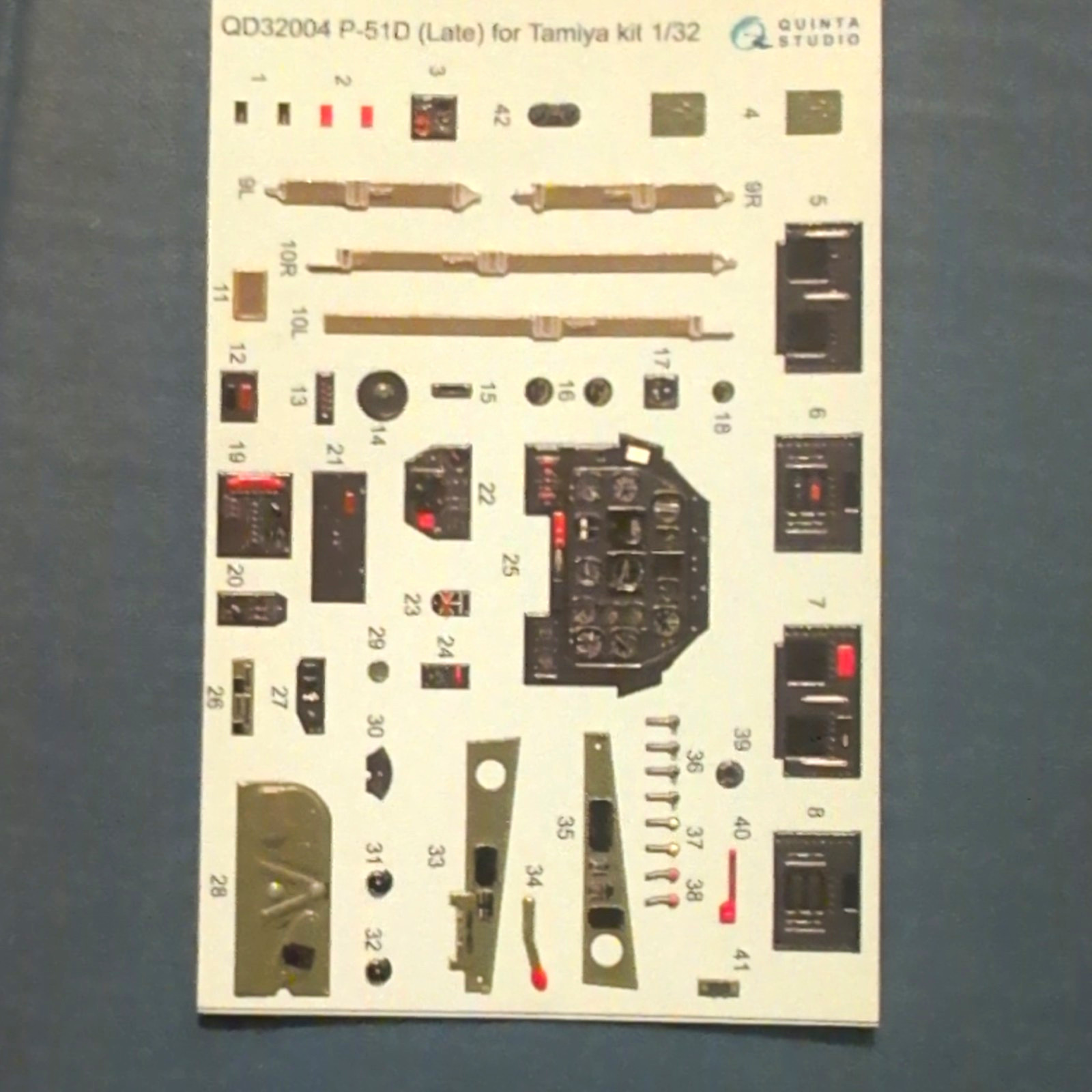 Quinta Studio QD32004 1:32 P-51D (Late) 3D Effect Matte Decal Set