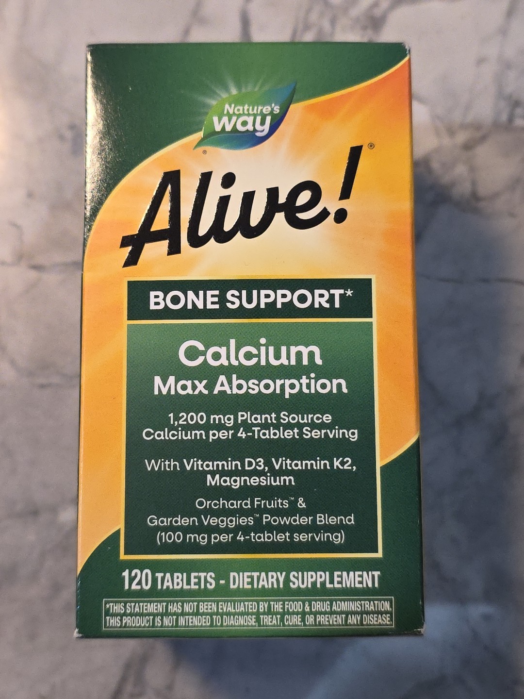 Nature's Way Alive Calcium Bone Formula 120 Tablet Exp 05/31/2027 Nature's Way Alive Calcium Bone Formula 120 Tablet Exp 05/31/2027