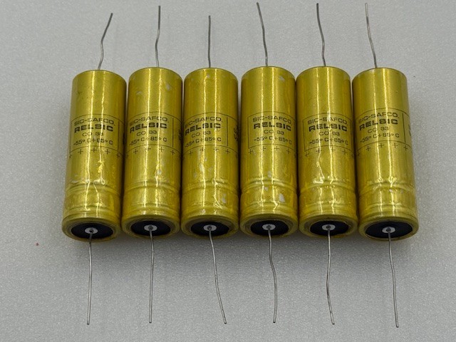 Sic-Safco RELSIC CO33 1000uF Al Electrolytic Capacitor New Surplus - 6 Pcs Sic-Safco RELSIC CO33 1000uF Al Electrolytic Capacitor New Surplus - 6 Pcs