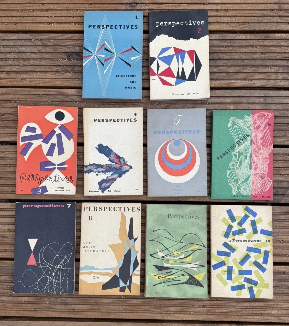 Perspectives Nos 1-10 1952-55 Paul Rand Alvin Lustig Faulkner Bellow USA Arts 