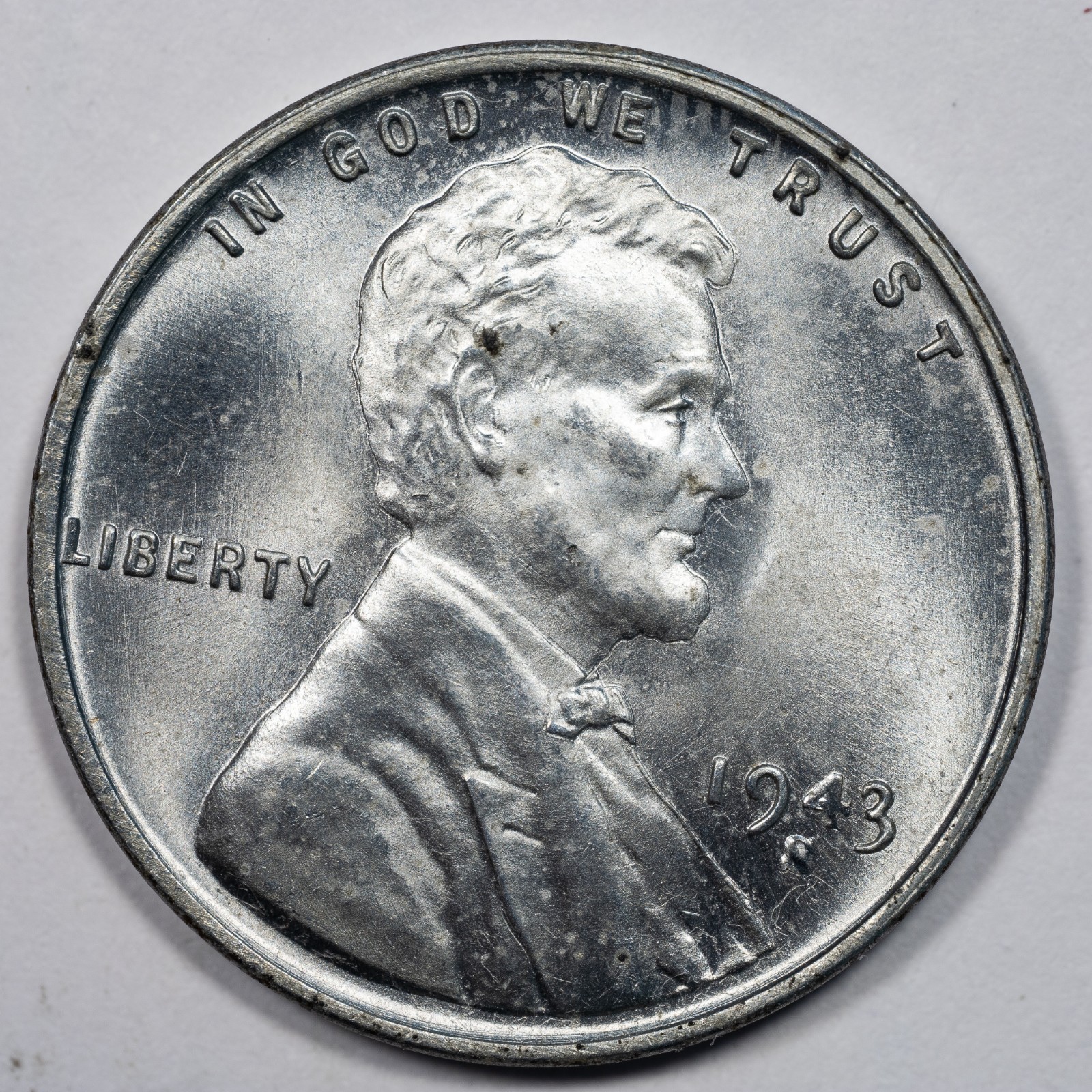 1943-S Lincoln Wheat Steel Penny Cent Brilliant Uncirculated (BU)