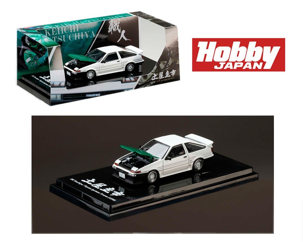 Hobby Japan (JDM) Toyota Sprinter Trueno (AE86) Keiichi Tsuchiya's AE86 1/64