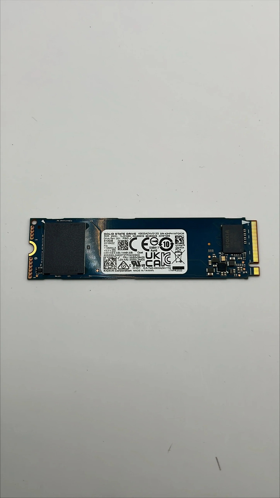 Kioxia BG5 512GB M.2 2280 PCIe Gen4 x4 NVMe SED SSD KBG5AZNV512G | Refurbished - Kioxia BG5 512GB M.2 2280 PCIe Gen4 x4 NVMe SED SSD KBG5AZNV512G | Refurbished -