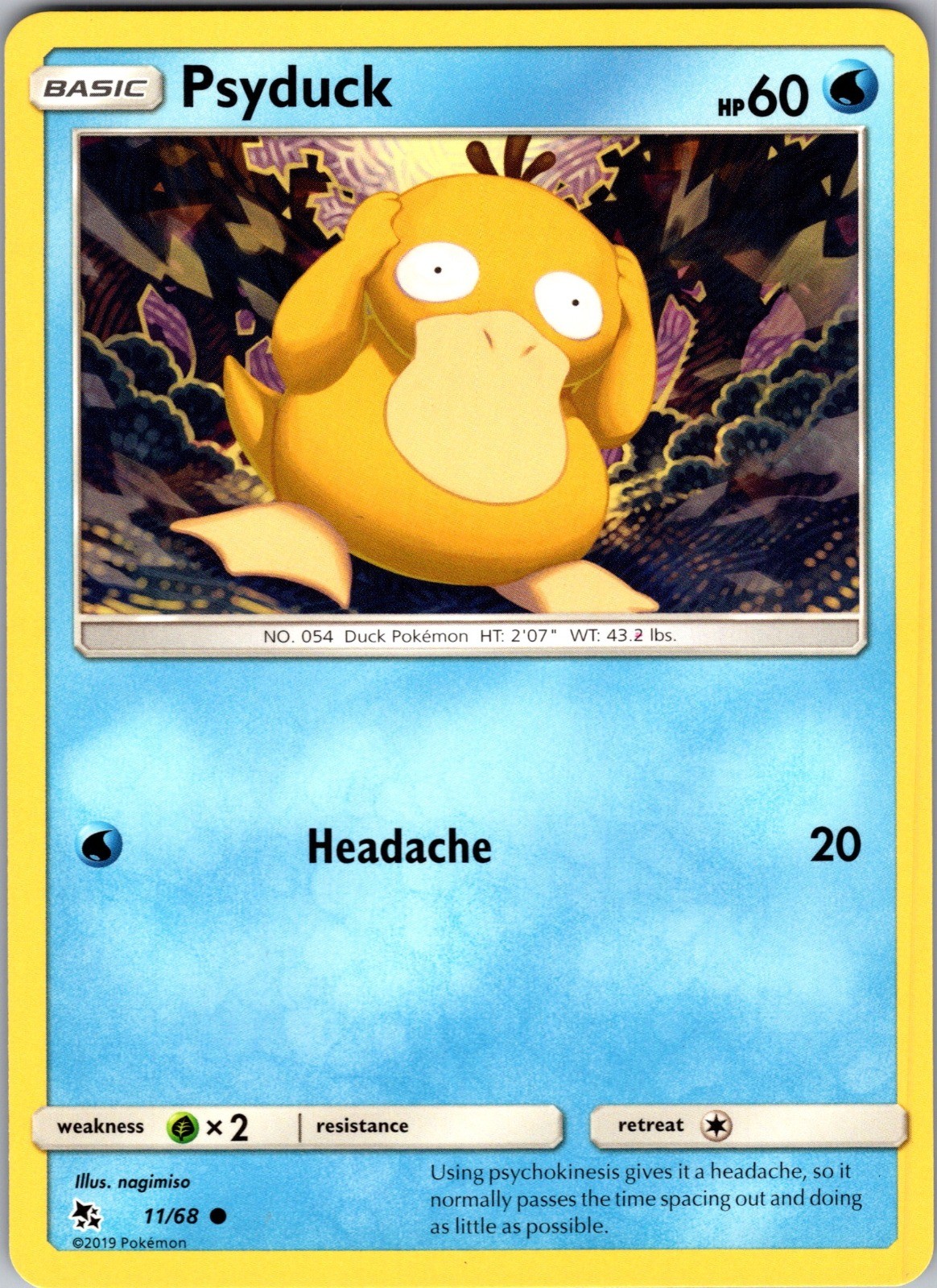 Psyduck Common Hidden Fates 11/68 NM
