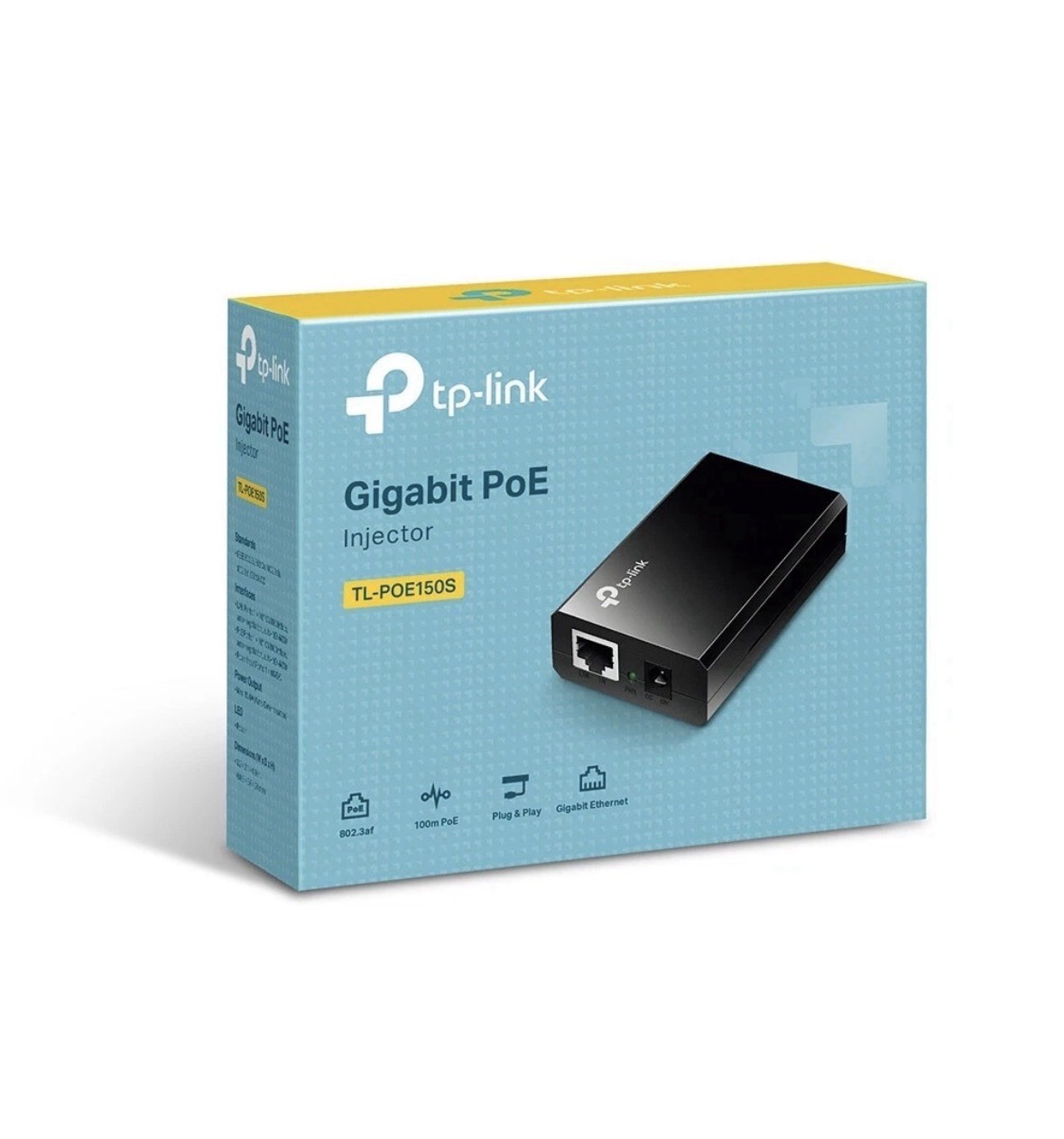 TP-Link TL-POE150S Gigabit POE Injector New in Box 802.3af Ships FAST