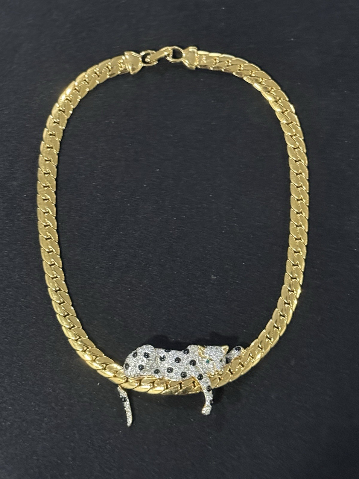 Vintage J L Aldenkamp Dutch Panther Necklace Designer Jewelry