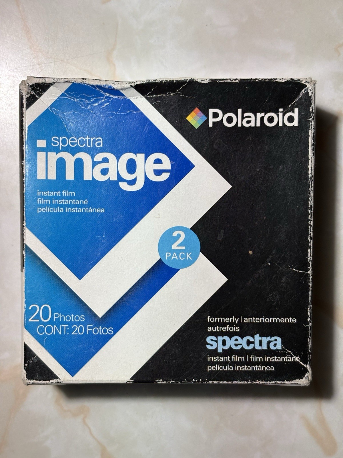 Polaroid Spectra Image Film 2 Pack 20 Photos Sealed Expired 05/08 As Is Vintage