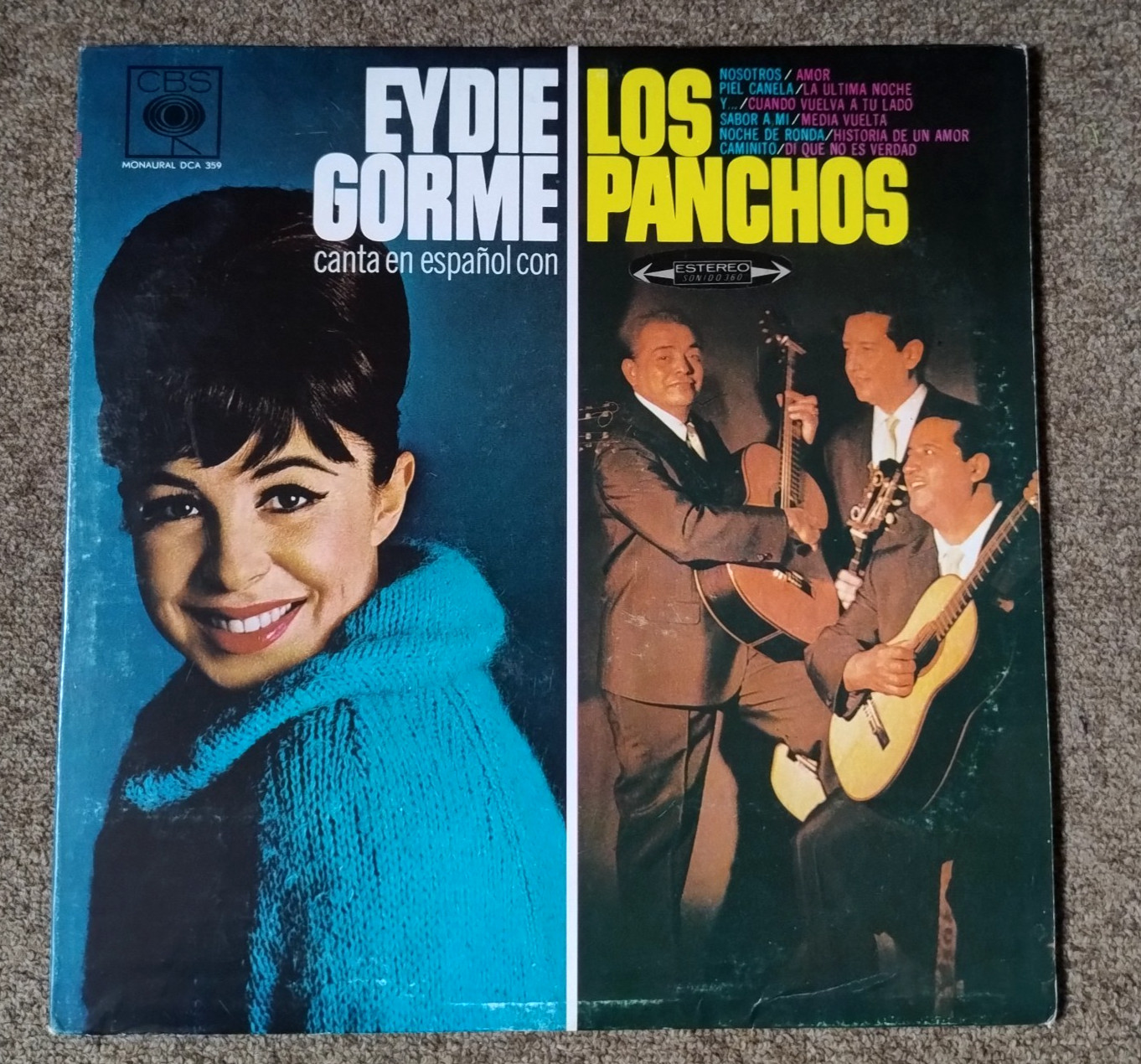 LP Eydie Gorme Canta en Español con Los Panchos Mexican STEREO 1964 VINYL bolero