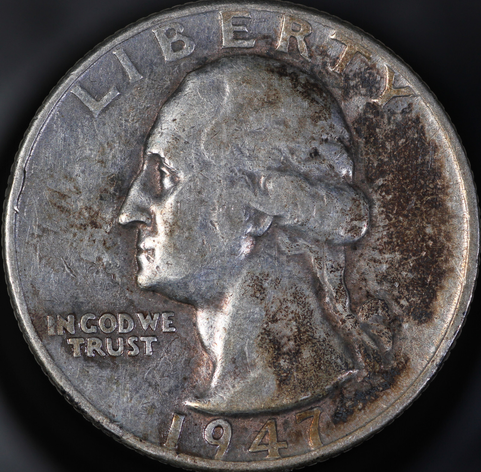 1947 D Washington Quarter EF