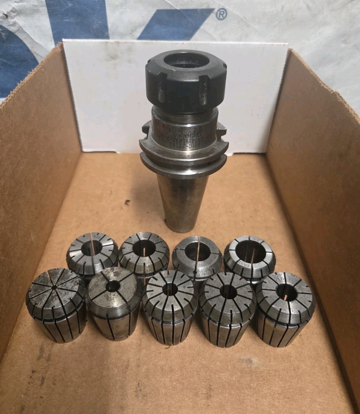 Techniks SYIC-22253-N CAT 40 ER32 2.76\'\' CNC Collet Chuck Milling Tool Holder