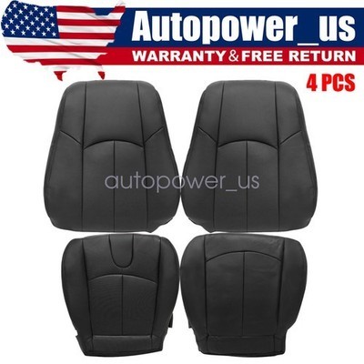 For 2008-2013 Infiniti G37 Driver / Passenger Perforated Leather Cover Black