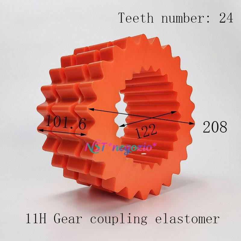 1 Pc. New 11H Rubber Sleeve Coupling Element 208*122*101.6mm 24 Teeth