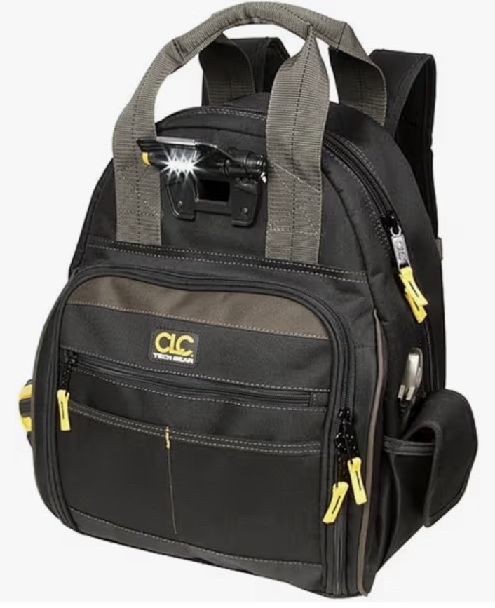 CLC L255 TECH GEAR™ 53 Pocket - Lighted Backpack 4 AA Batteries Included CLC L255 TECH GEAR™ 53 Pocket - Lighted Backpack 4 AA Batteries Included