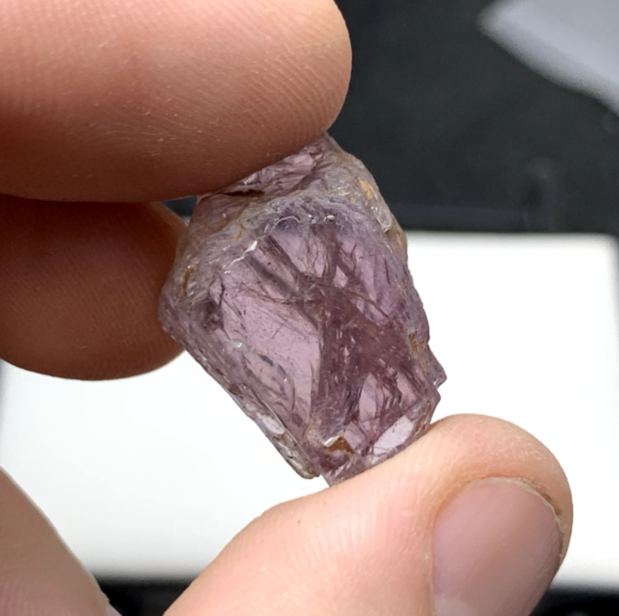 38.30 Ct Rare Natural Pink Diaspore Rough Massive Crystal Mineral Choice Piece