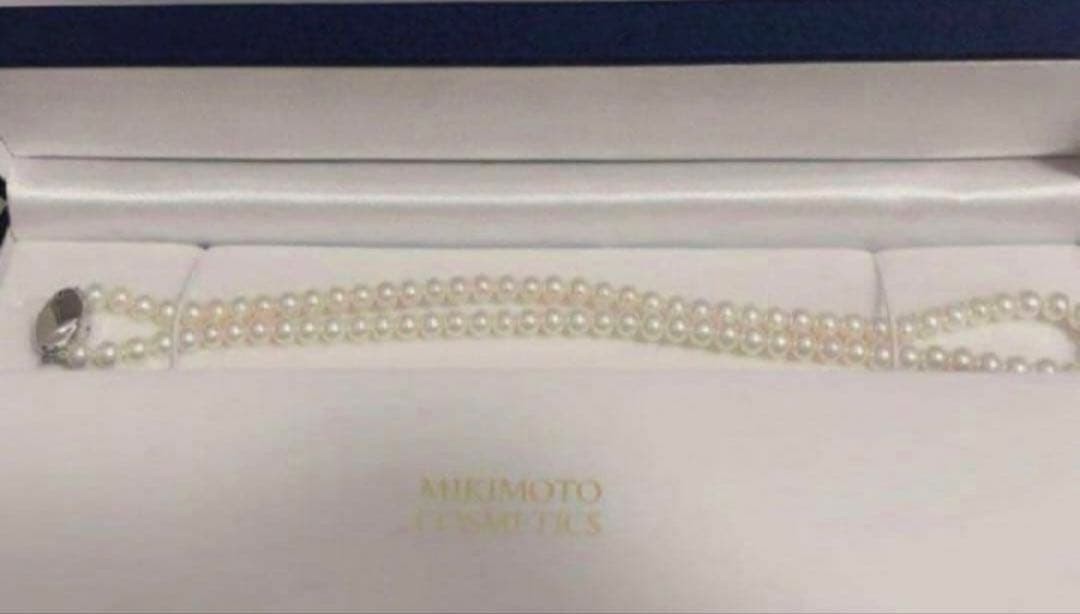 Mikimoto White Parl Necklace Fashion Accesory Party Classic Official Women 42cm