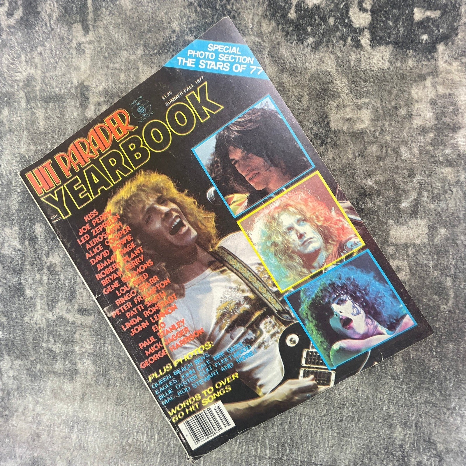 Hit Parader Yearbook Summer-Fall 1977 KISS Led Zeppelin Aerosmith Vtg Mag