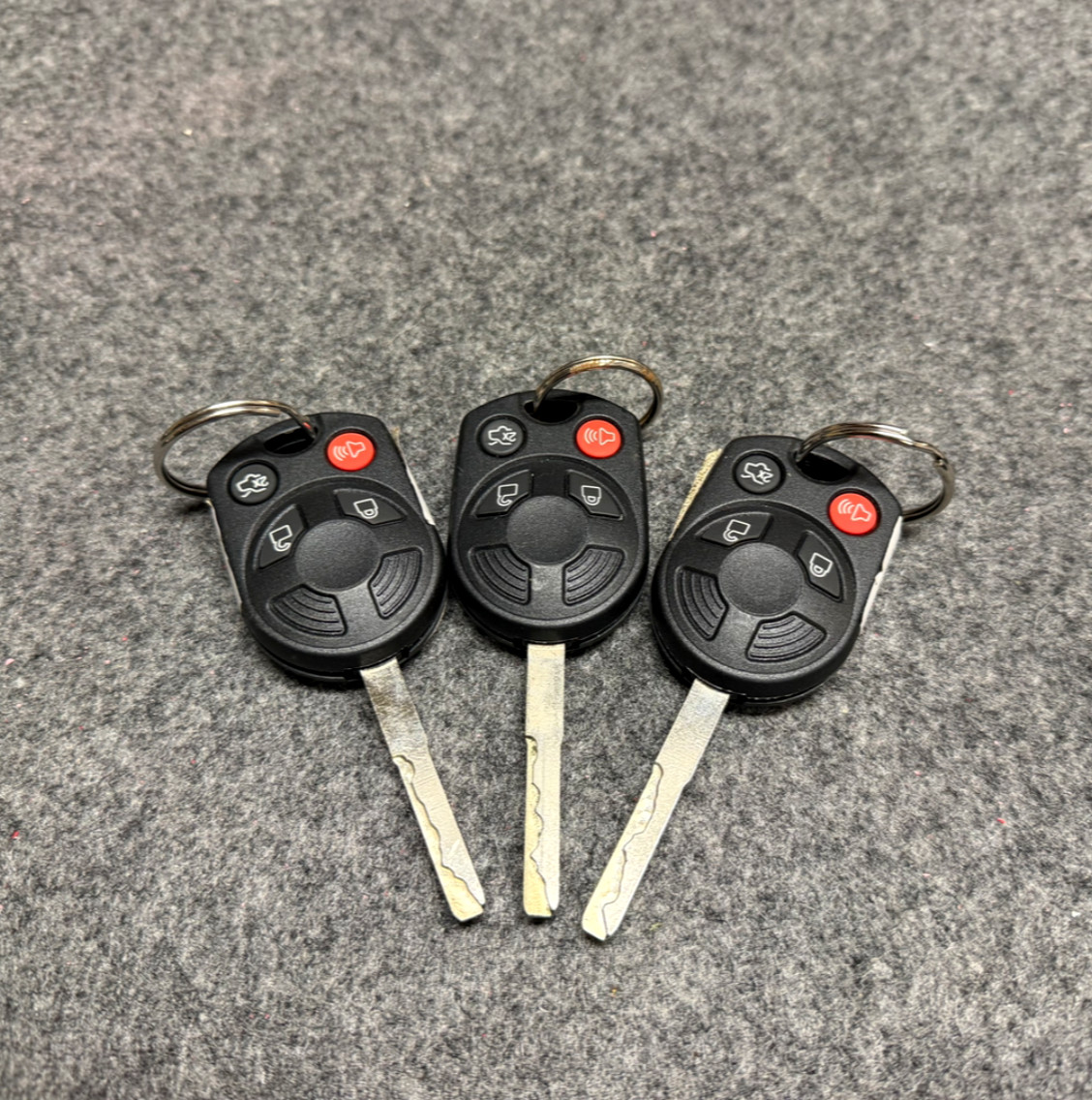 Lot of 3 OEM Ford Integrated Key Fobs FCC OUCD6000022 Mixed