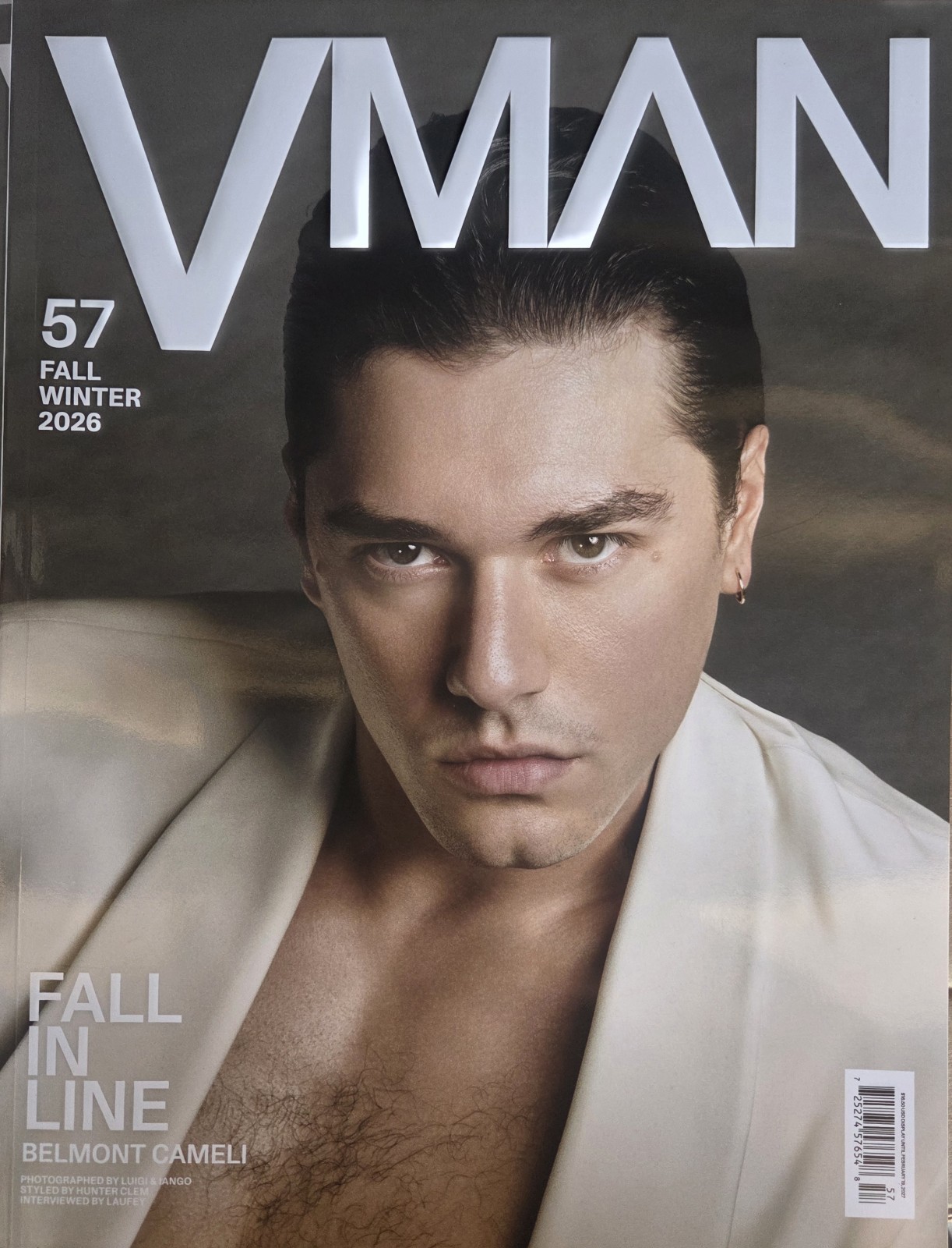 BELMONT CAMELI - VMAN MAGAZINE - FALL/WINTER 2026 - #57 - BRAND NEW 