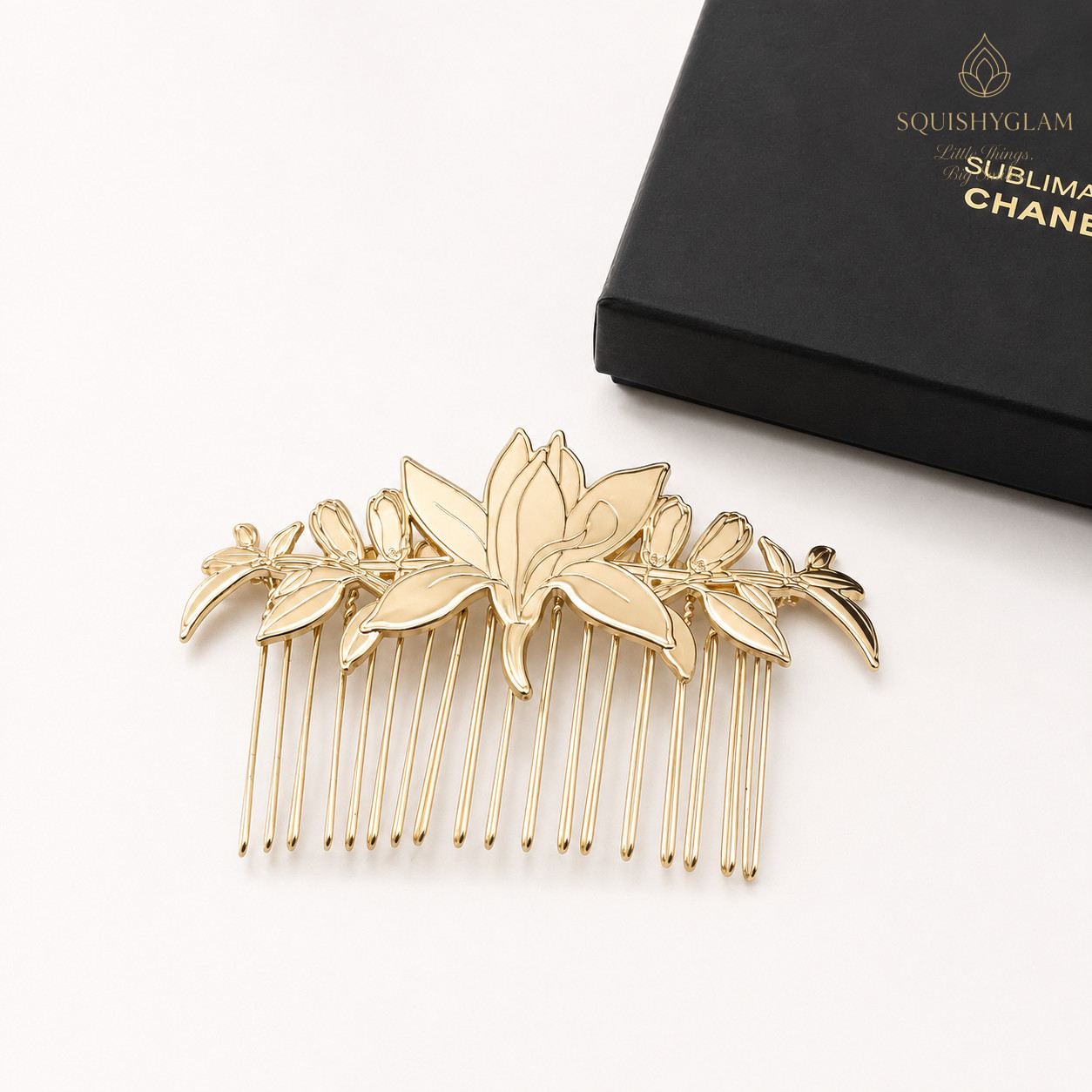 CHANEL SUBLIMAGE Gold Hair Comb Clip Limited VIP Gift Release New In Box