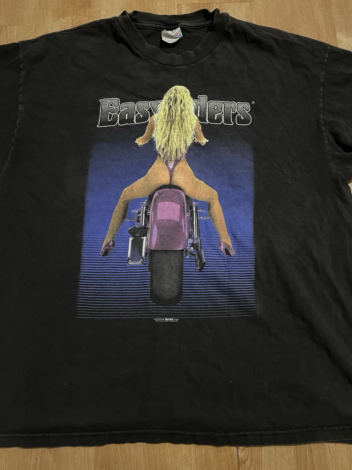 Vintage 1996 Easy Riders Motorcycle Harley Nude Girl 2 Side Tshirt 2XL Oregon Vintage 1996 Easy Riders Motorcycle Harley Nude Girl 2 Side Tshirt 2XL Oregon