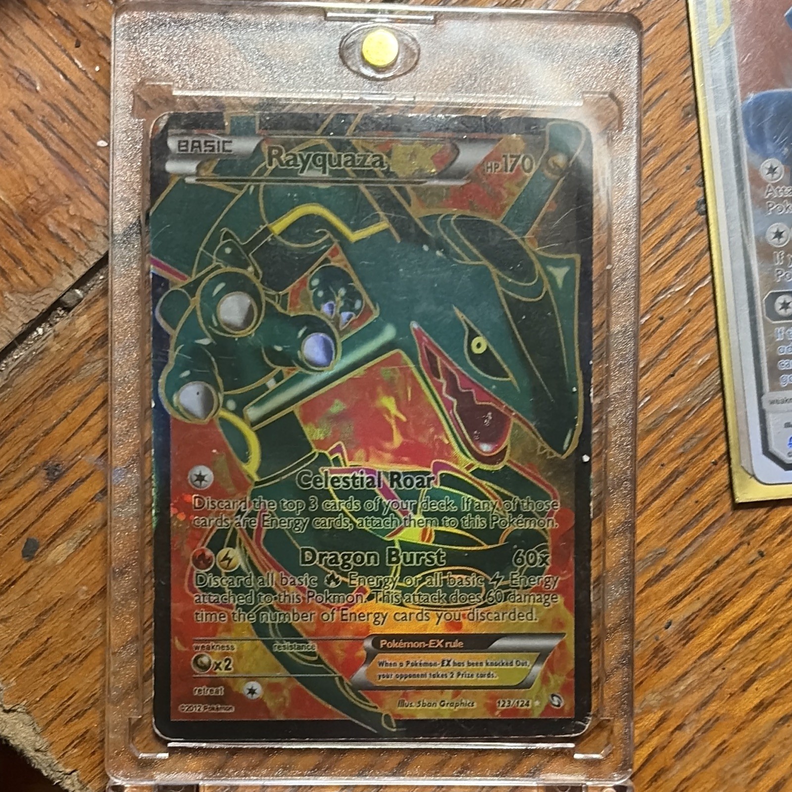 Rayquaza EX (123 Full Art) 123/124 Dragons Exalted Holo