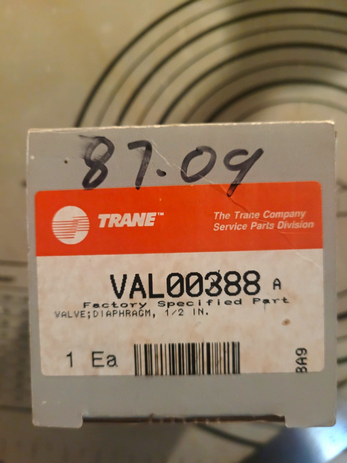 Trane VAL00388 Diaphragm Valve 1/2 in Metal HVAC System Service Part Trane VAL00388 Diaphragm Valve 1/2 in Metal HVAC System Service Part