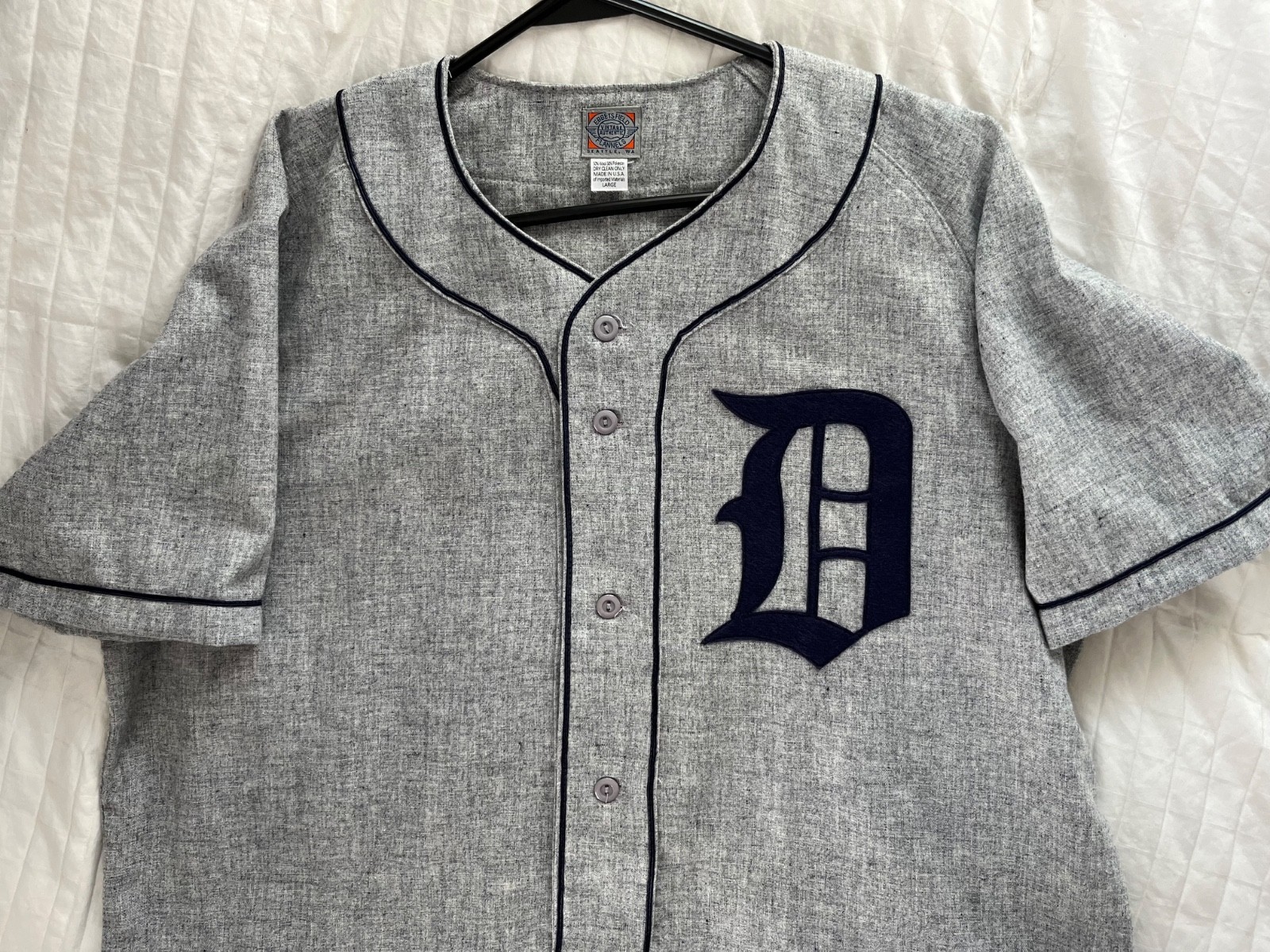 Ebbets Field Flannels NCAA Duke University 1953 Road Jersey. Size L