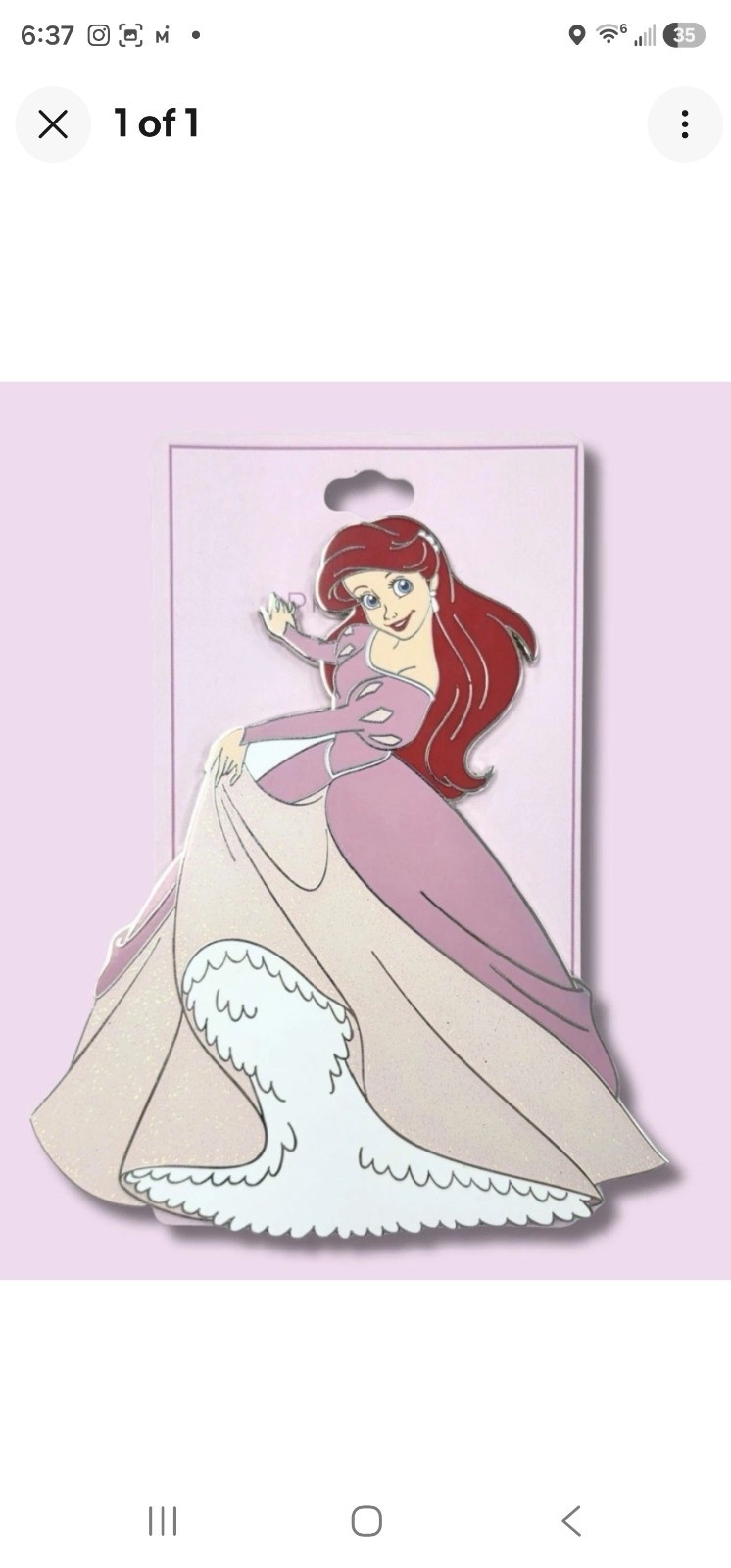 Disney GoPinPro Ariel Dazzling Dress Jumbo Pin LE500 Pin NY Comic Con exclusive Disney GoPinPro Ariel Dazzling Dress Jumbo Pin LE500 Pin NY Comic Con exclusive