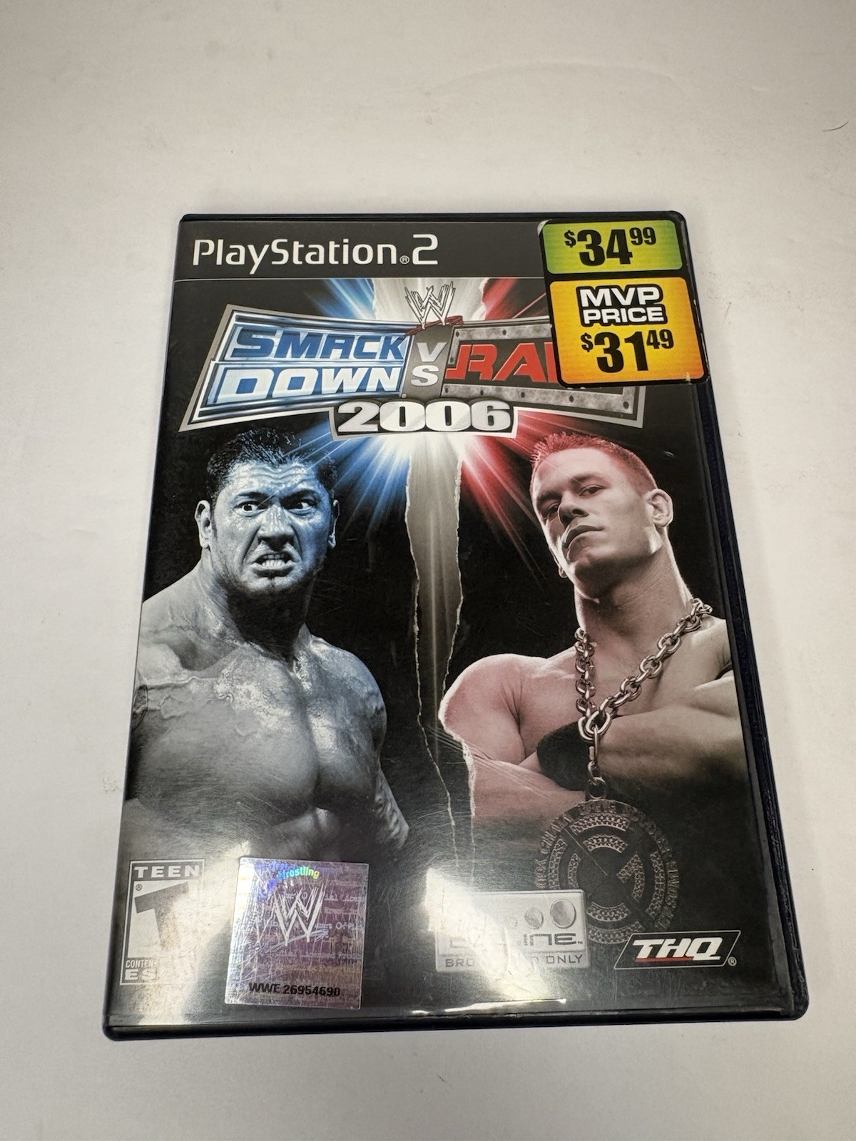 THQ WWE SmackDown vs. Raw 2006 (PS2) NTSC-U/C T Teen Manual Included