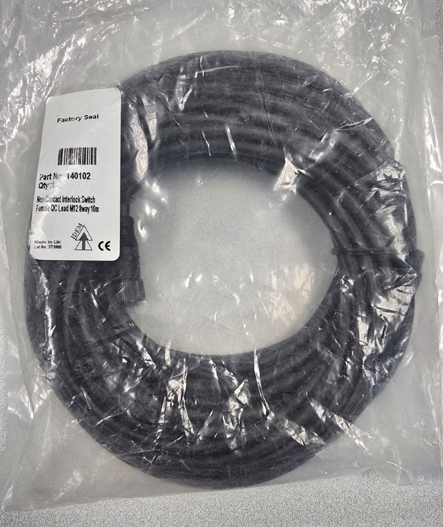 140102 IDEM connection cable, 8-pin female axial M12 quick-disconnect to pigtail