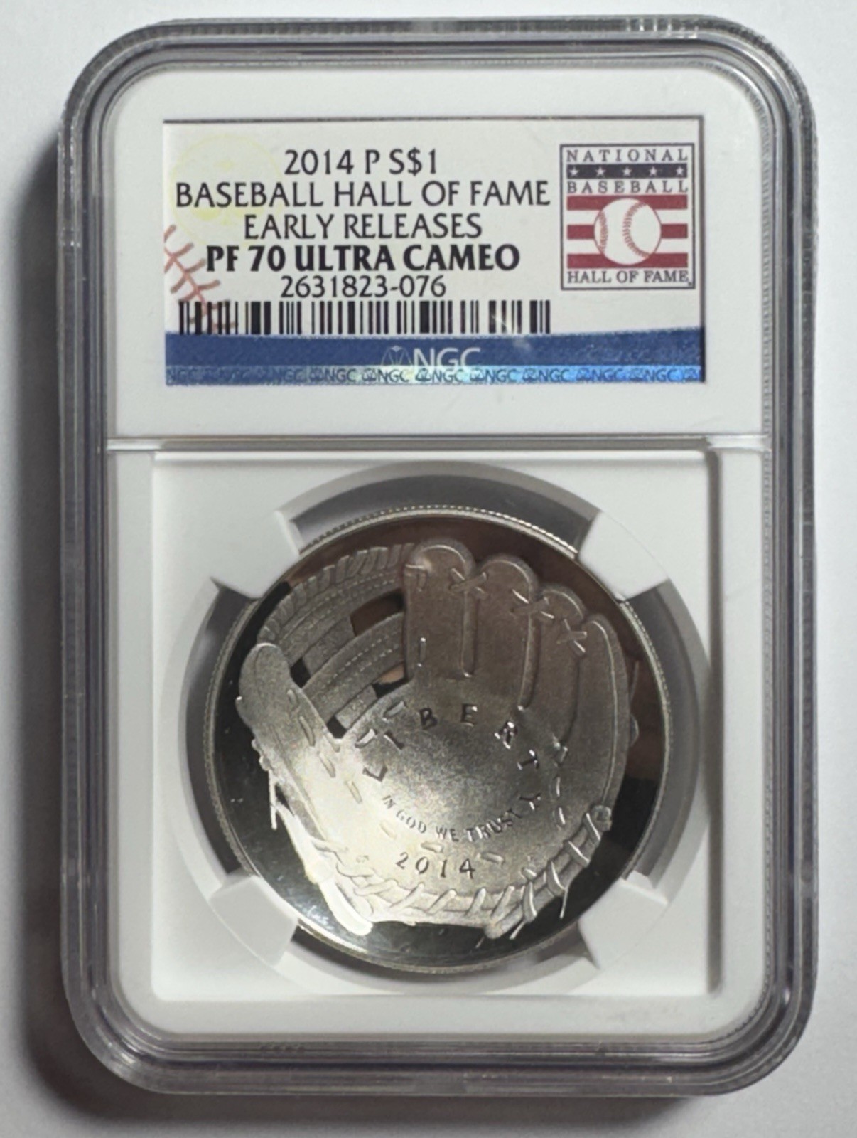 2014 P Baseball Hall of Fame Silver $1 PF 70 ULTRA CAMEO “Early Releases” 2014 P Baseball Hall of Fame Silver $1 PF 70 ULTRA CAMEO “Early Releases”