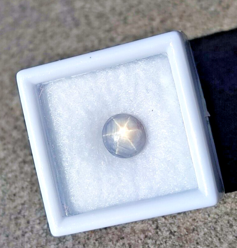 Natural Star Sapphire Gemstone  Stunning 6-Ray Asterism Round Loose Gem 2.2 Crt