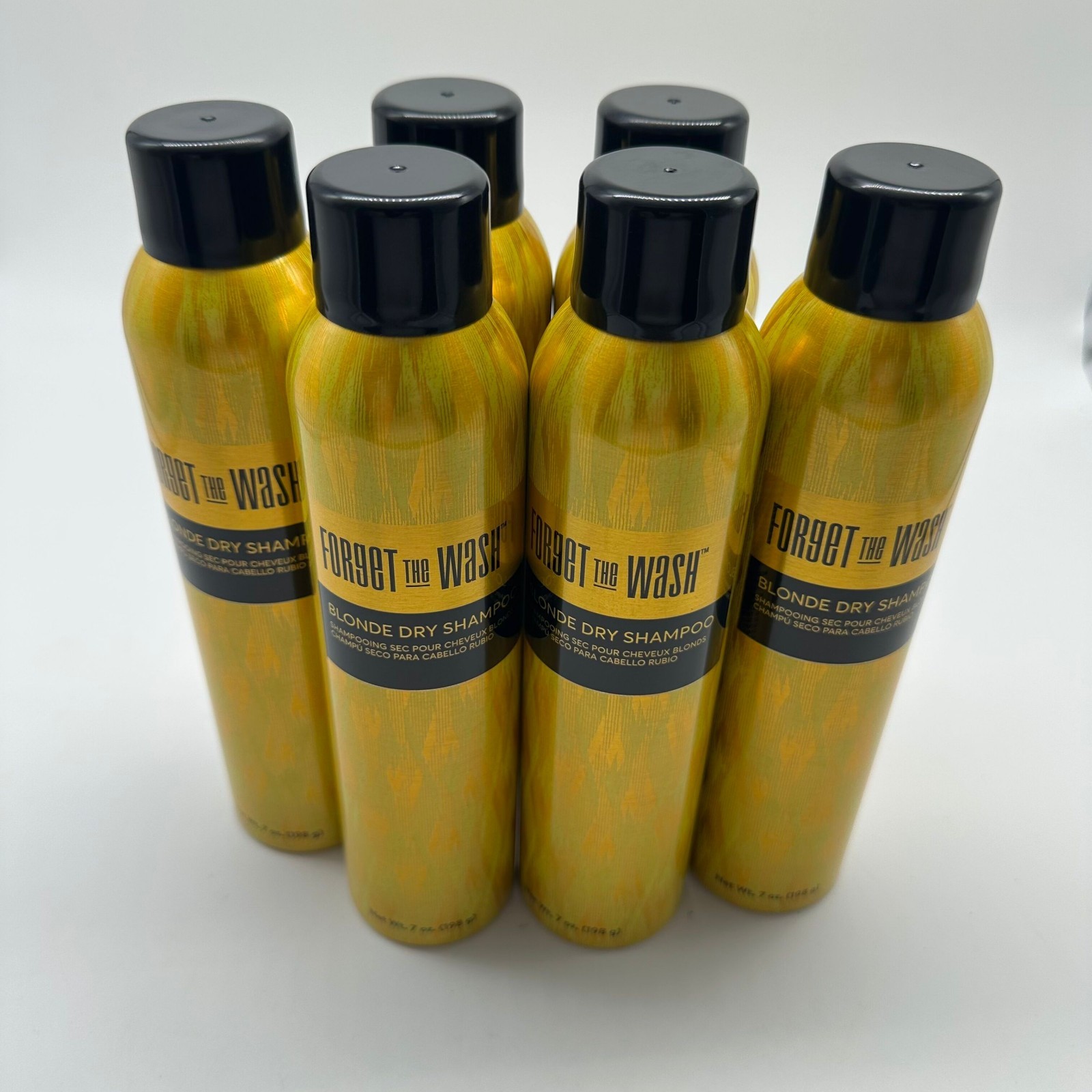 Forget the Wash Blonde Dry Shampoo 7 oz - Lot of 6 - NEW