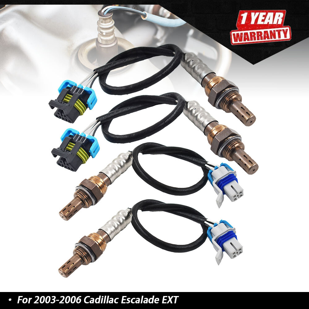 4Pcs Upstream & Down Oxygen O2 Sensor For Cadillac Escalade EXT 6.0L 2003-2006