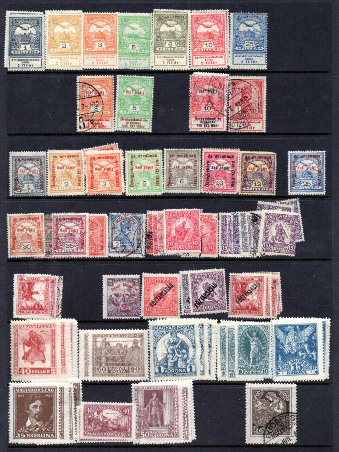 HUNGARY 1912-1980s COLLECTION OF 650+ STAMPS MINT & USED INCLUDING SEMI-POSTALS