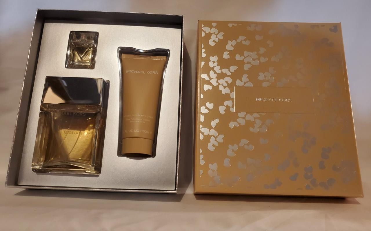 3 pcs Set MICHAEL KORS EDP PERFUME HUGE 3.4oz 100ml + B/L + RARE *FREE SHIPPING*
