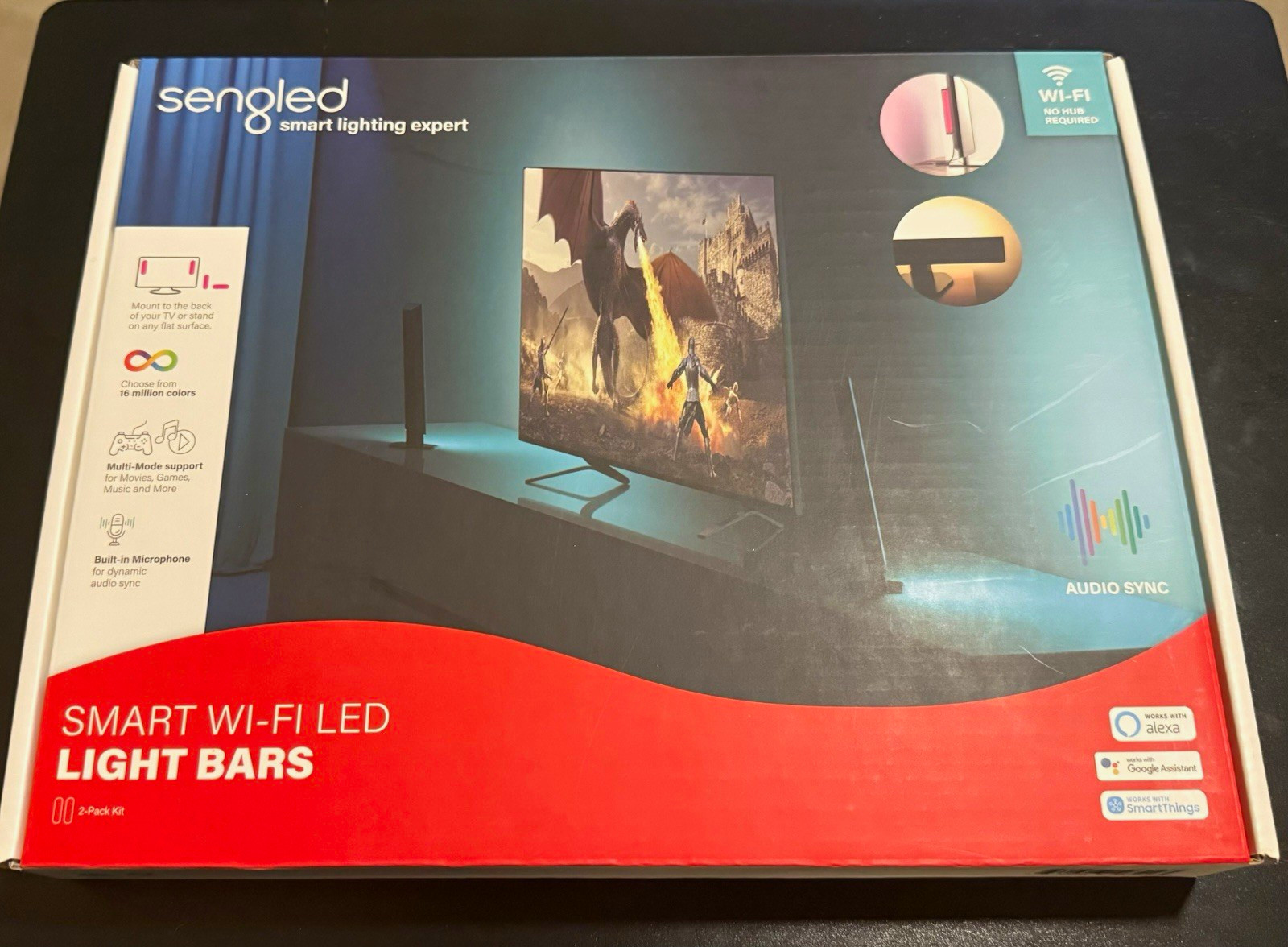 Sengled Smart WiFi LED Light Bars 2-Pack RGB Audio Sync Alexa Google Sengled Smart WiFi LED Light Bars 2-Pack RGB Audio Sync Alexa Google