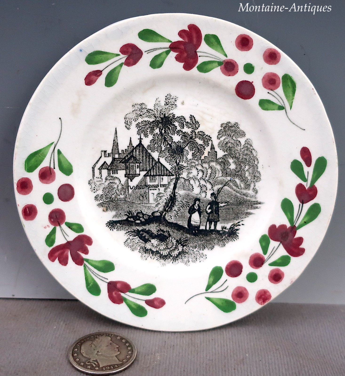 Children's Toddy Plate 19th century