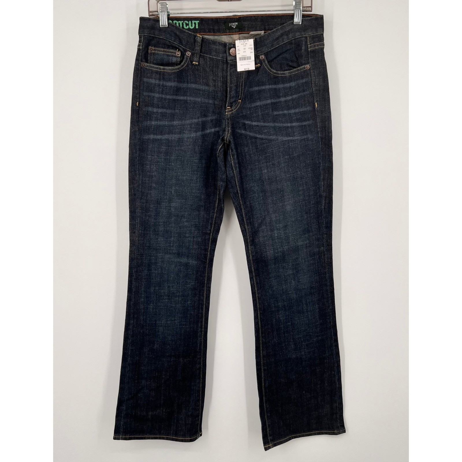 J.Crew Factory Bootcut Jeans Dark Wash Indigo Stretch Denim 29S 97488