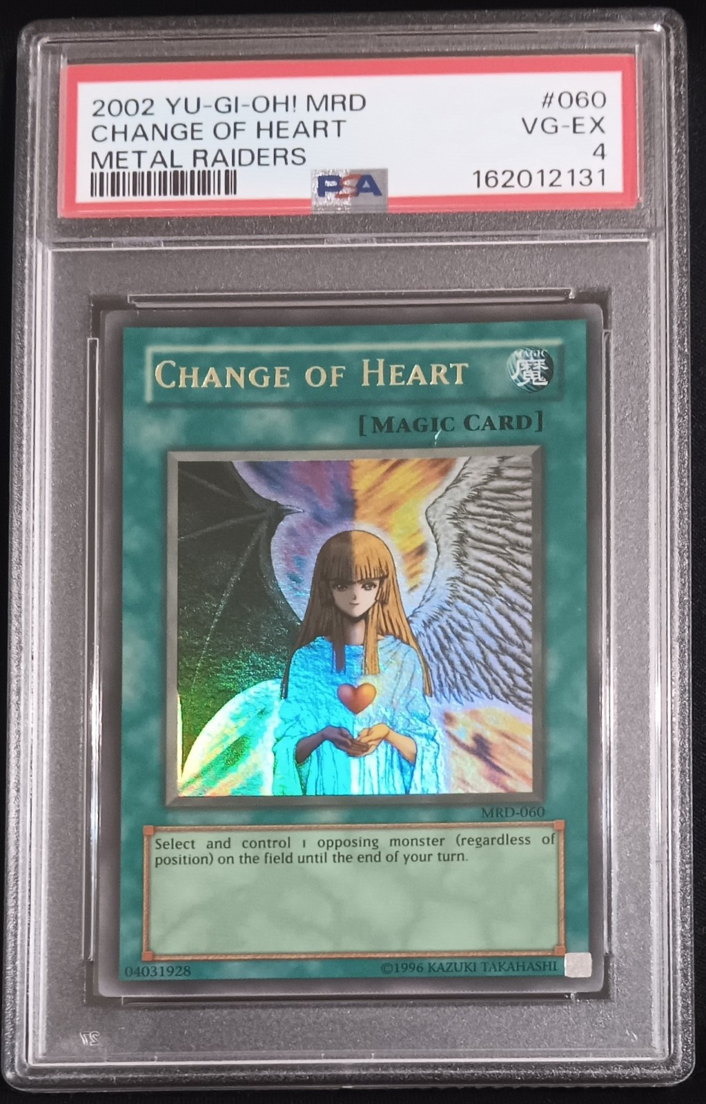 PSA 4 Change of Heart Yu-Gi-Oh Metal Raiders Ultra Rare MRD-060 2002