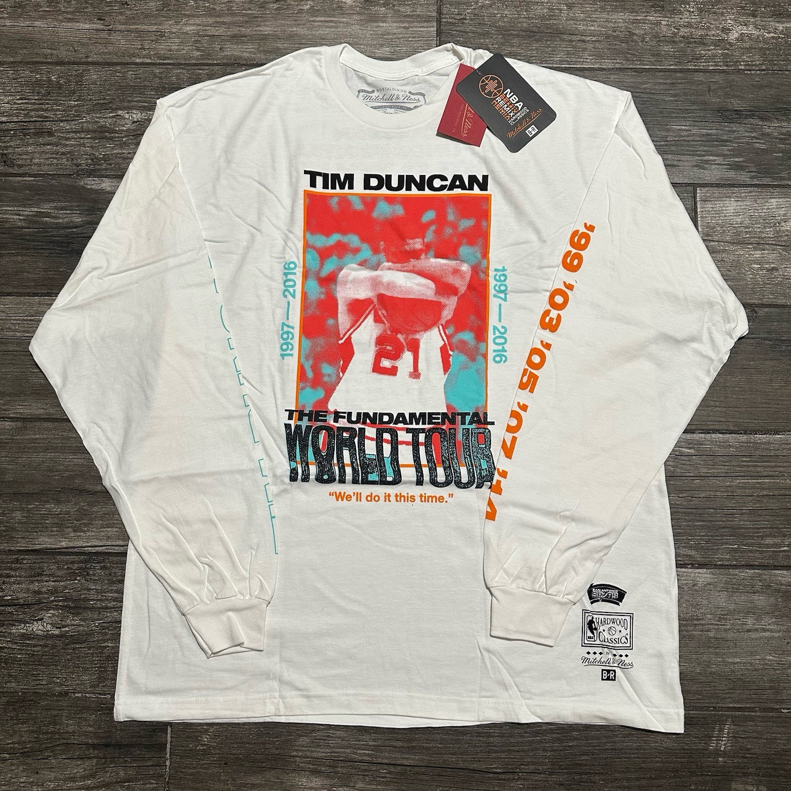 NWT MITCHELL & NESS SAN ANTONIO SPURTS TIM DUNCAN WHITE BASKETBALL SHIRT XXL NWT MITCHELL & NESS SAN ANTONIO SPURTS TIM DUNCAN WHITE BASKETBALL SHIRT XXL