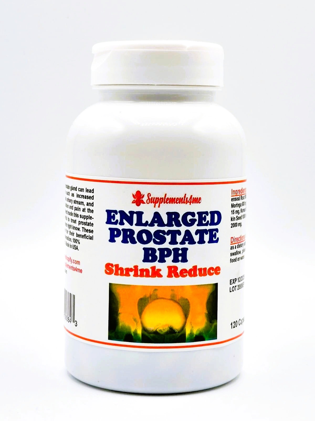 NATURAL HELP FOR ENLARGED PROSTATE (BPH) - 100% HERBAL FORMULA - MADE IN USA