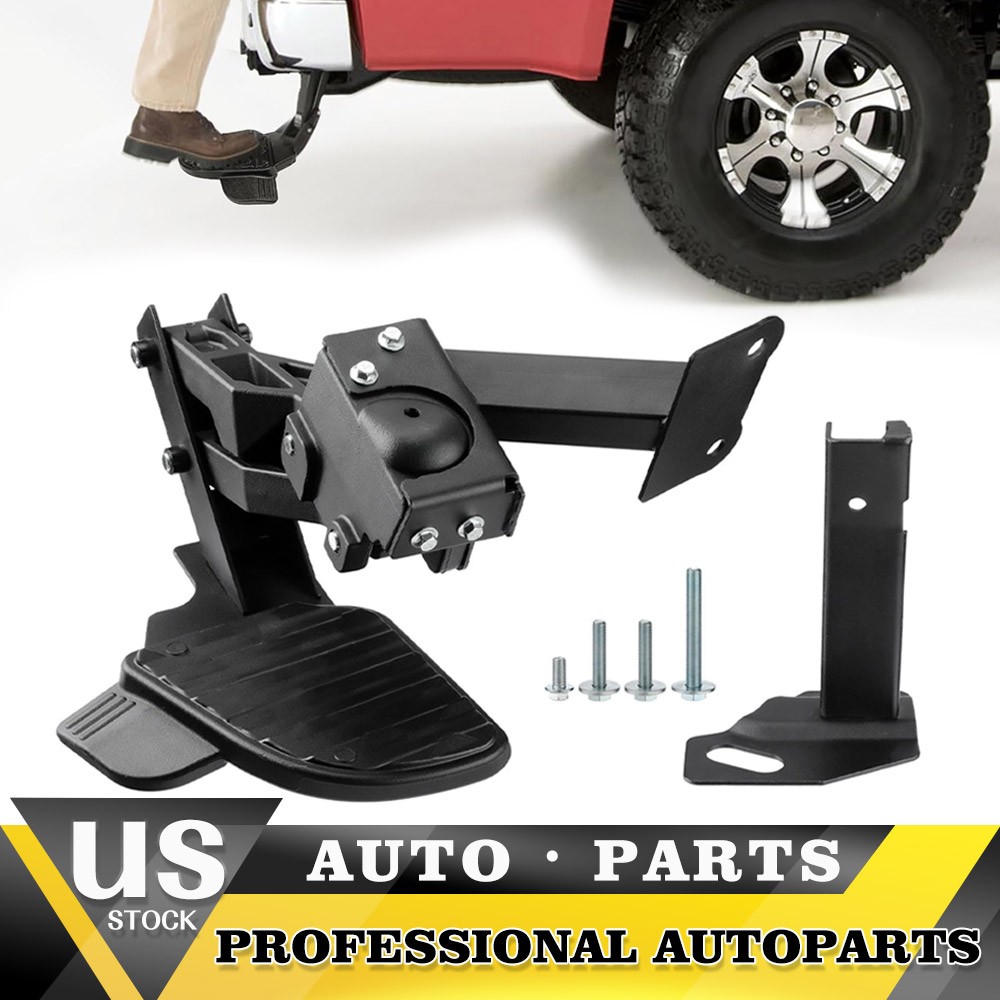 Rear Retractable Bed Step for 2019-2024 Dodge Ram 2500/3500, 300 LBS Heavy-Duty
