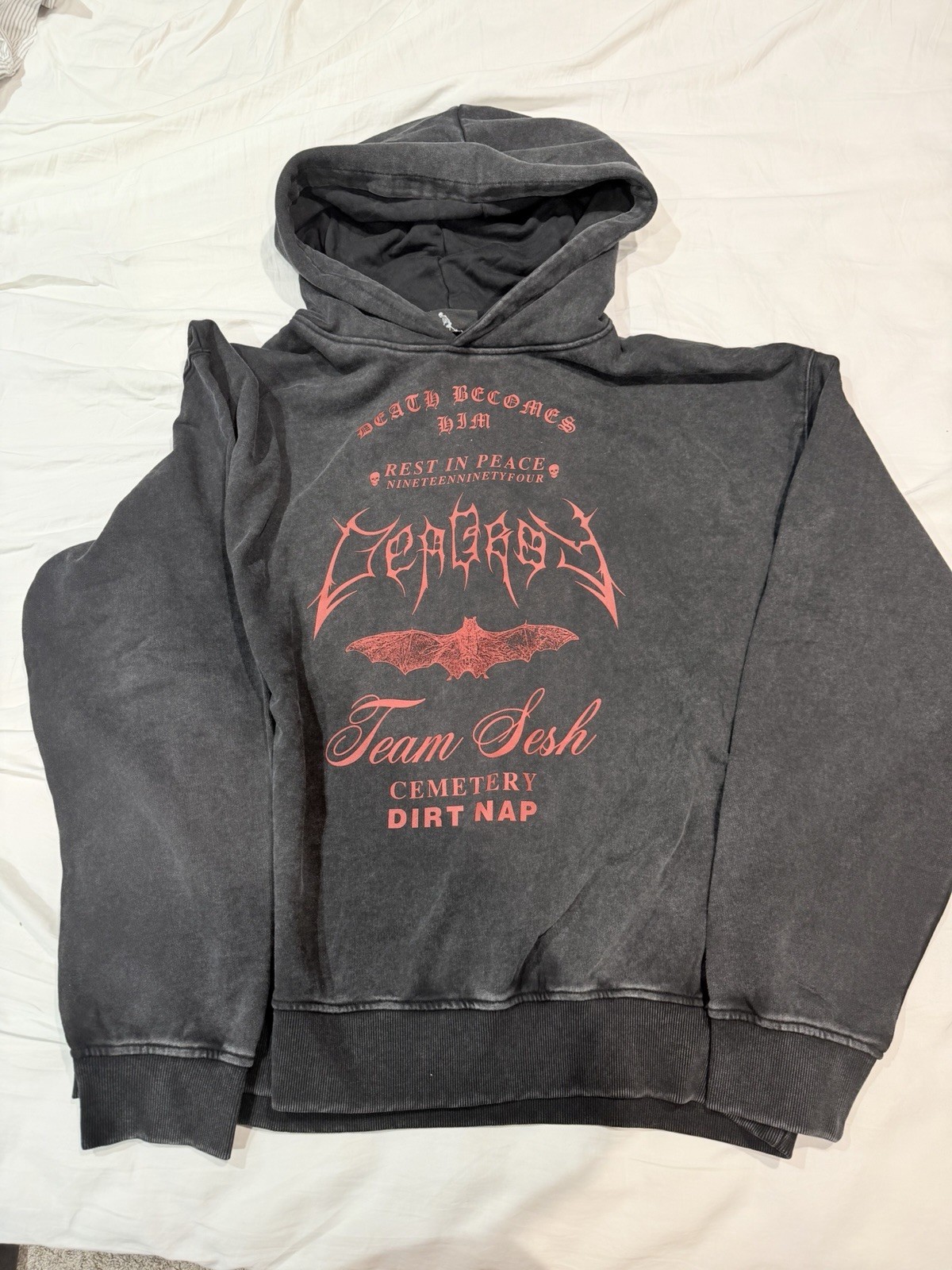 TeamSESH SESH BONES Death Becomes Him Hoodie Size L DEATHBECOMESHIM HOODIE LARGE TeamSESH SESH BONES Death Becomes Him Hoodie Size L DEATHBECOMESHIM HOODIE LARGE