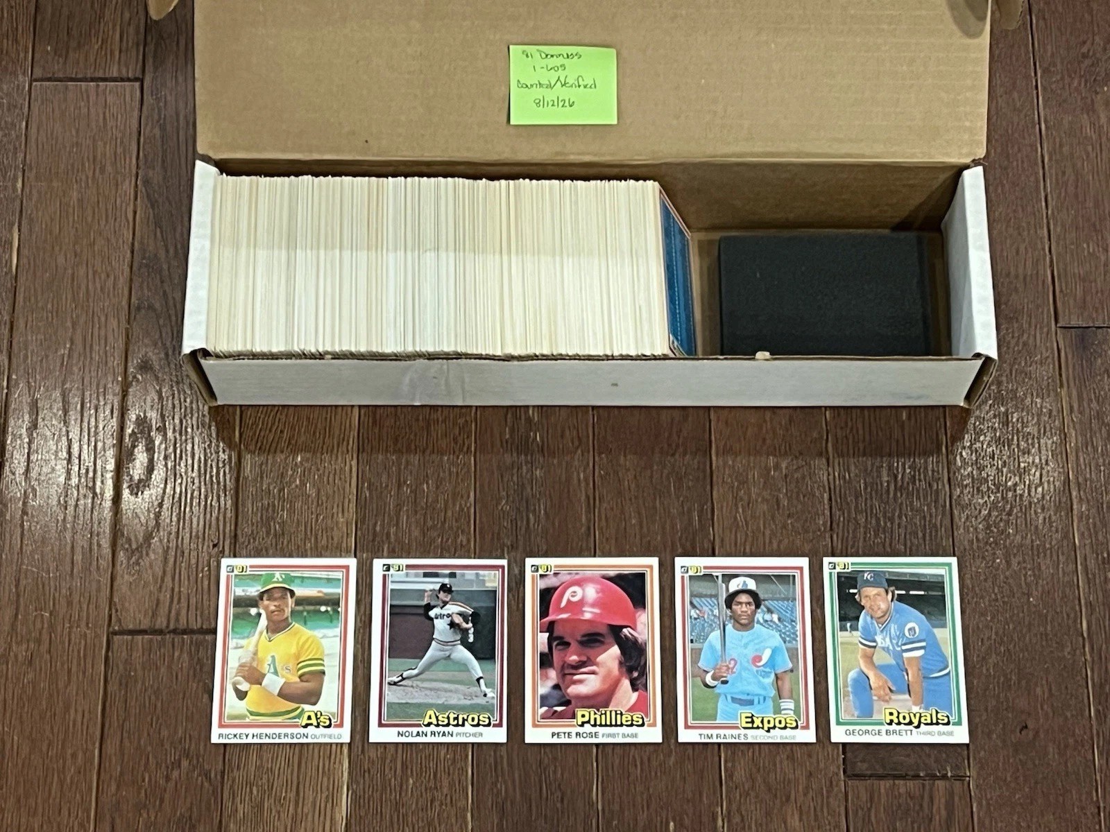 1981 Donruss Baseball Complete 605 Card Set NM-MT Rickey Ryan Raines RC & More 1981 Donruss Baseball Complete 605 Card Set NM-MT Rickey Ryan Raines RC & More