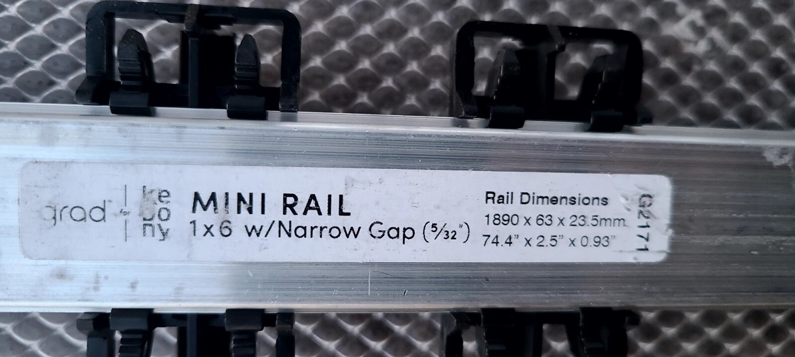 (24 pcs) KEBONY Narrow Gap Mini Rails 1 x 6, G2171 (24 pcs) KEBONY Narrow Gap Mini Rails 1 x 6, G2171