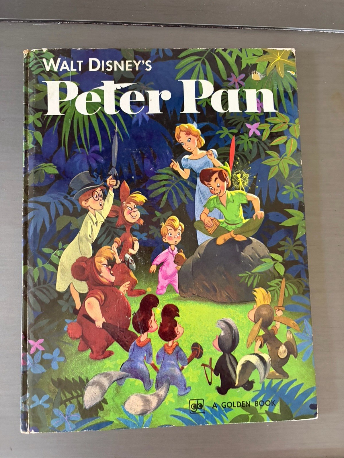 Vintage Walt Disney Peter Pan 1976 Golden Book Beautiful Illustrations