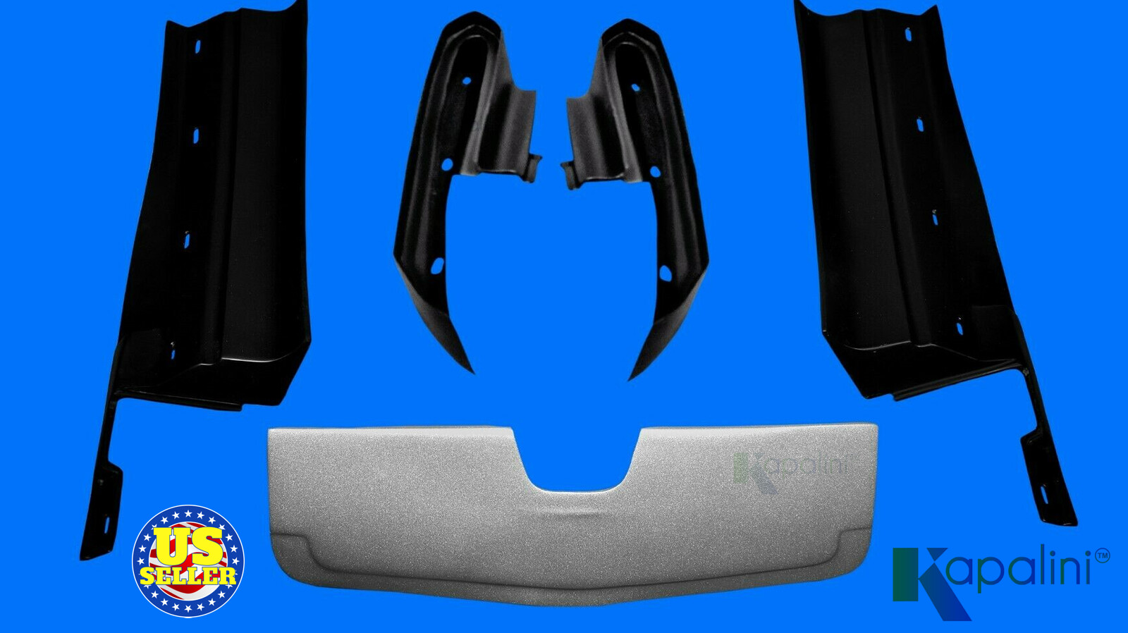 CADILLAC ELDORADO 1977-78 FIBERGLASS  BUMPER FILLERS - REAR ( SET OF 5 PIECES )